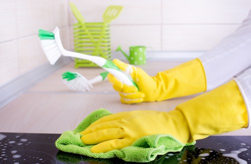Deep mattress cleaning process with extraction equipment
