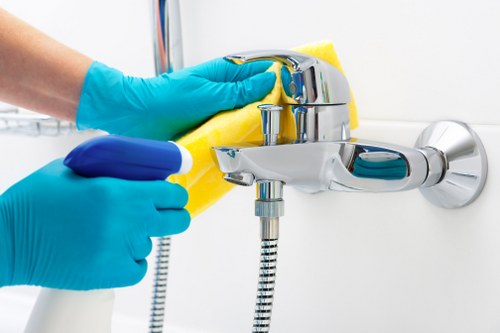 Graphic showing website analytics for carpet cleaning services